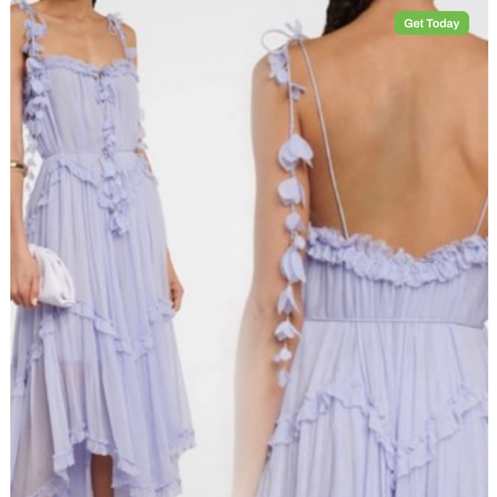 Zimmermann purple floral embellishments dress - Picture 4 of 5